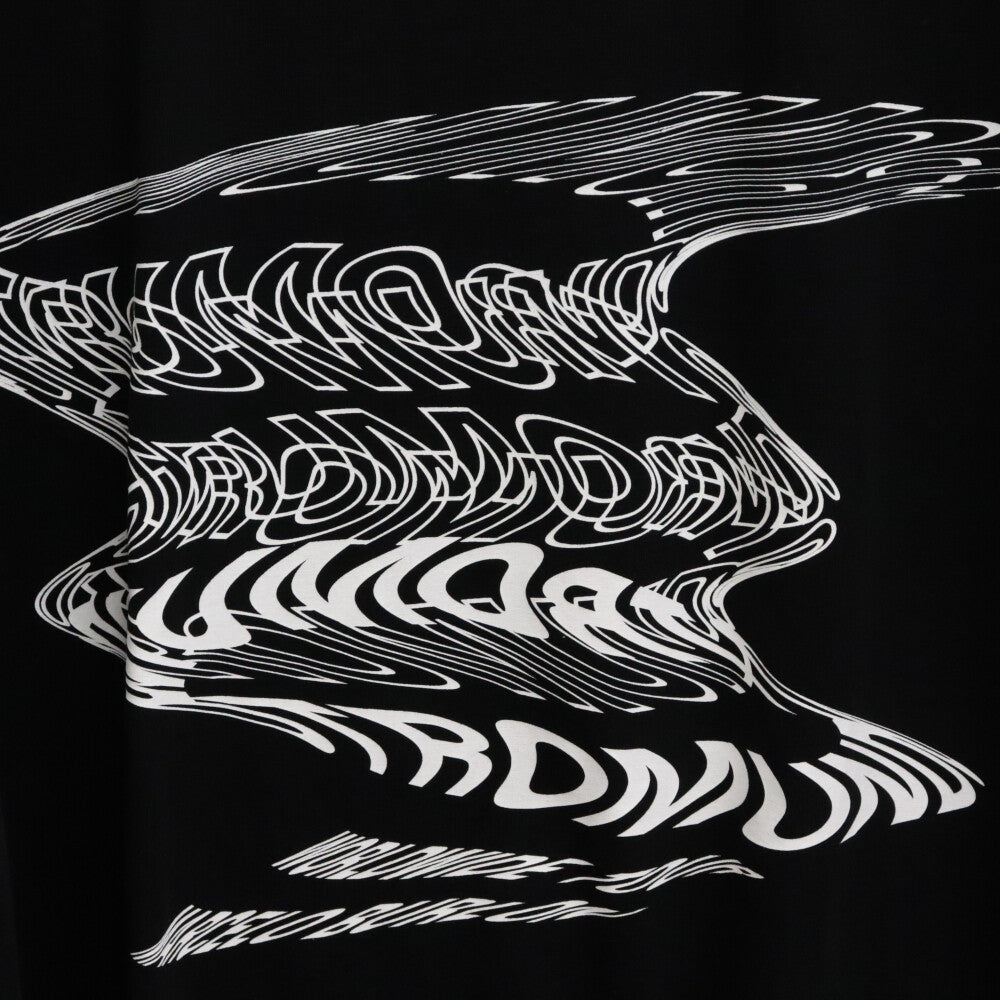 MARCELO BURLON(マルセロバーロン) CTROMUNDO TEE グラフィックプリント半袖Tシャツ CMAA018G19JER006 ブラック