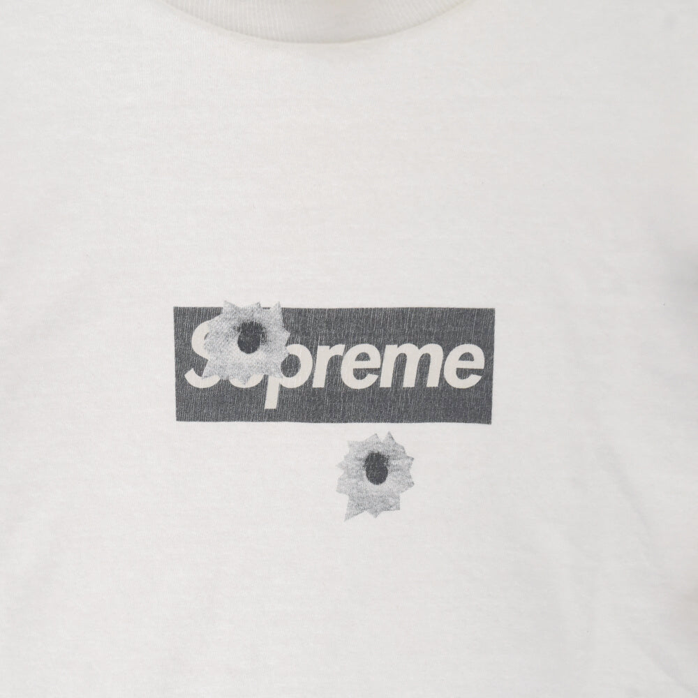 SUPREME(シュプリーム) 12AW Bullet Box Logo Tee 渋谷オープン記念 ブレットボックスロゴ半袖Tシャツ ホワイト/ブラック