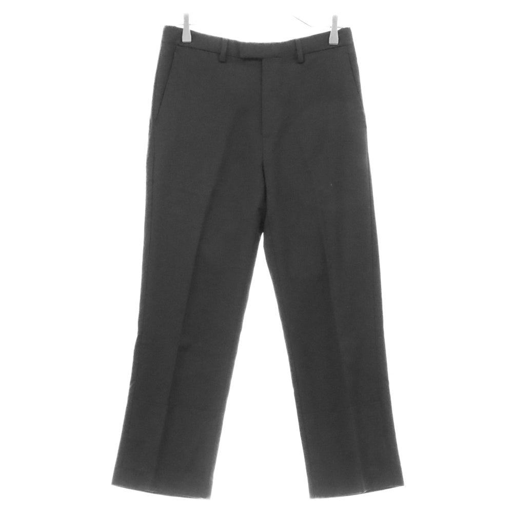 RAF SIMONS(ラフシモンズ) 19SS Cropped Pants 191-336 クロップド センタープレス ウールスラックスパンツ ブラック
