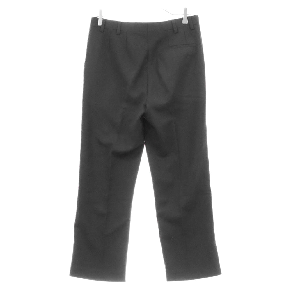 RAF SIMONS(ラフシモンズ) 19SS Cropped Pants 191-336 クロップド センタープレス ウールスラックスパンツ ブラック