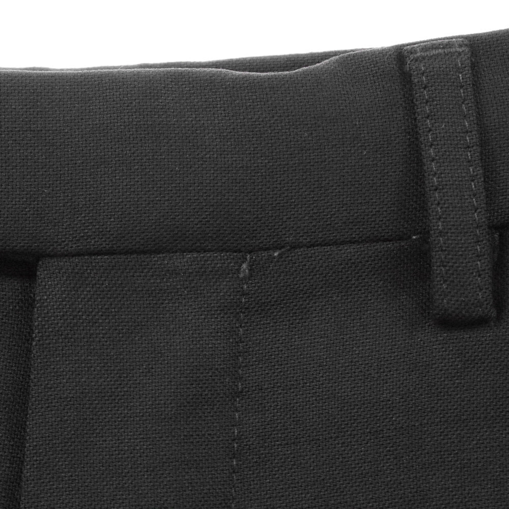RAF SIMONS(ラフシモンズ) 19SS Cropped Pants 191-336 クロップド センタープレス ウールスラックスパンツ ブラック