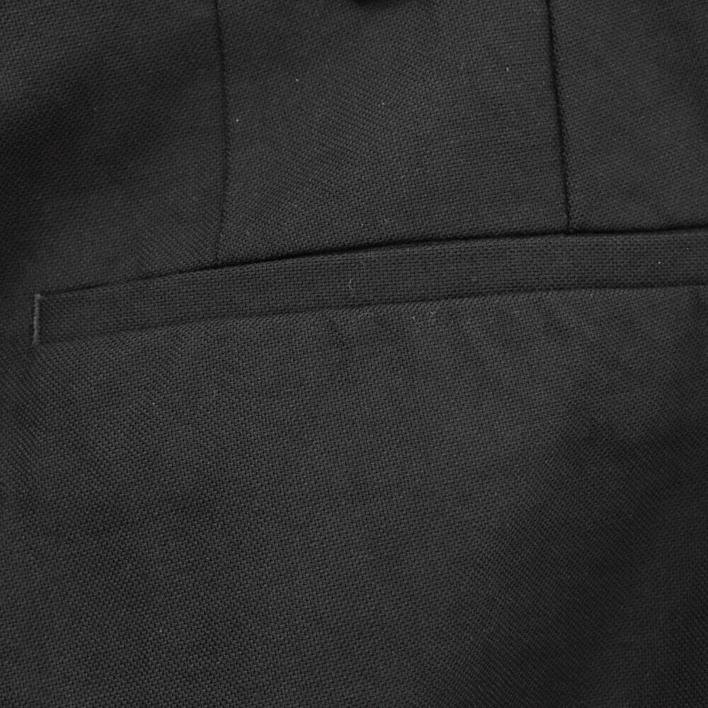 RAF SIMONS(ラフシモンズ) 19SS Cropped Pants 191-336 クロップド センタープレス ウールスラックスパンツ ブラック