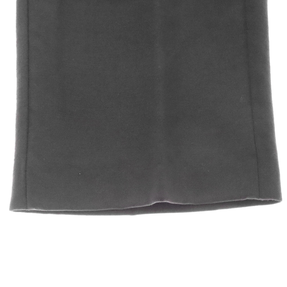 RAF SIMONS(ラフシモンズ) 19SS Cropped Pants 191-336 クロップド センタープレス ウールスラックスパンツ ブラック