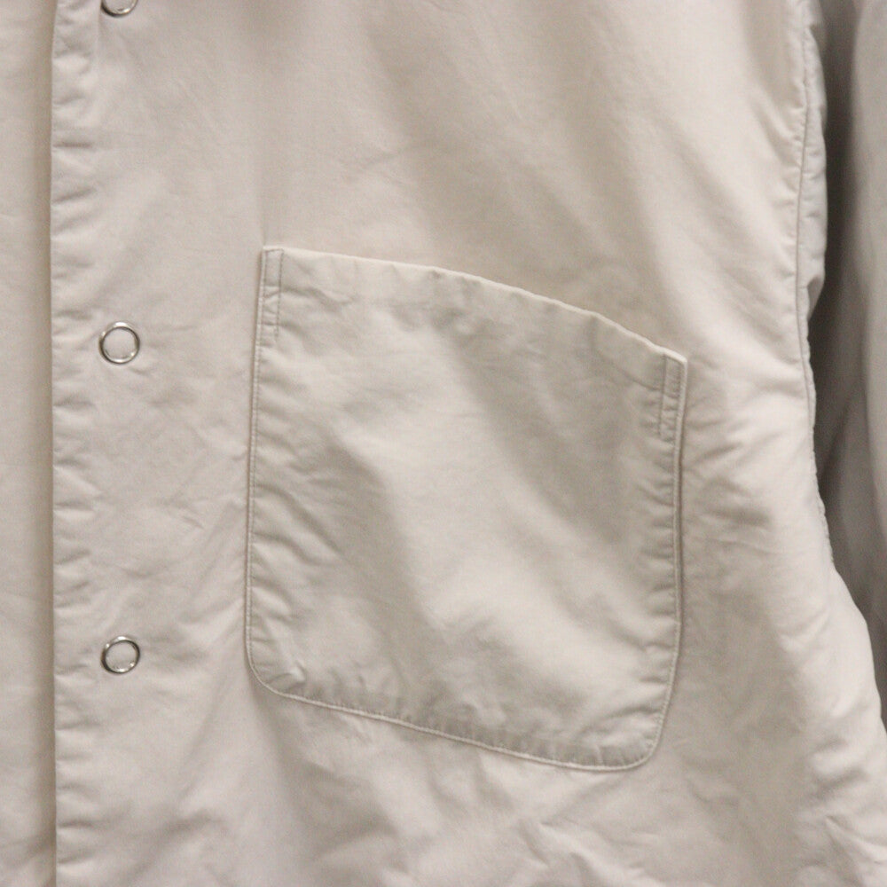 DRIES VAN NOTEN(ドリスヴァンノッテン) 21SS Grey Len Lye Edition Padded Shirt 総柄パデット 長袖シャツジャケット パームツリー柄 アイボリー