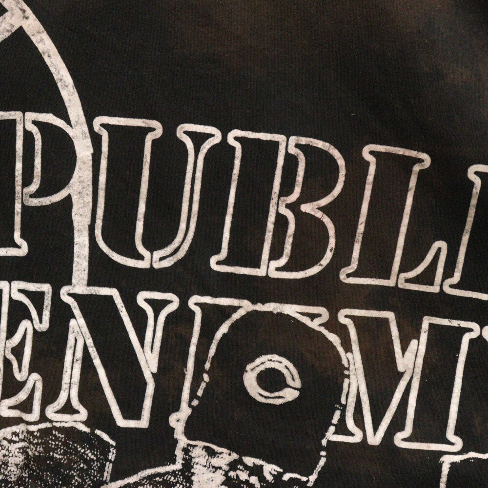 VINTAGE(ヴィンテージ) VINTAGE G RAGS 72 PUBLIC ENEMY パブリックエネミー 総柄プリント半袖Tシャツ ブラック