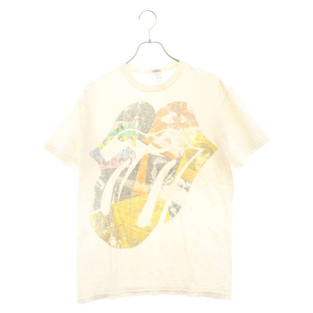 VINTAGE(ヴィンテージ) 10S VINTAGE THE ROLLING STONES ローリングストーンズ バンドプリント半袖Tシャツ ホワイト