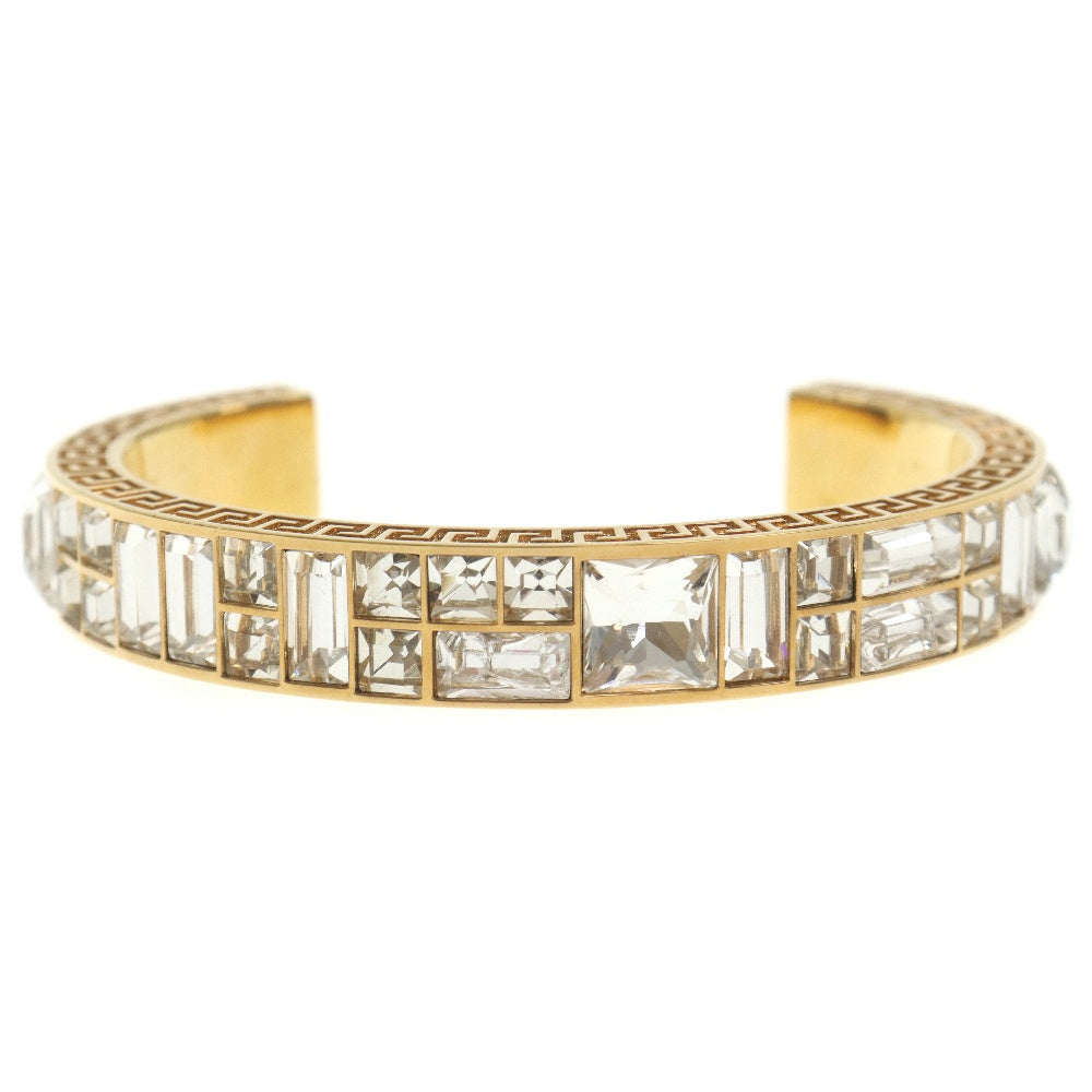 VERSACE(ヴェルサーチ) クリスタルローズウォンドゥカフ ブレスレット 1012705 ゴールド