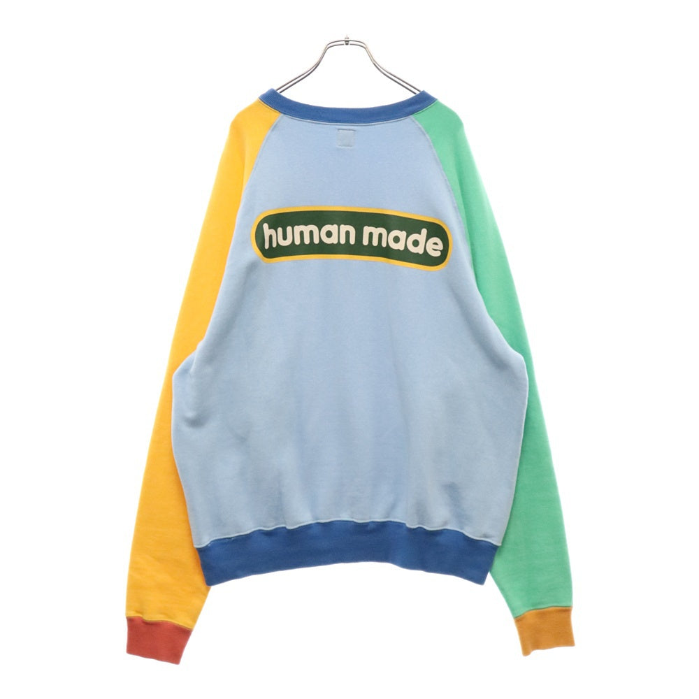 HUMAN MADE(ヒューマンメイド) 24SS CRAZY TSURIAMI SWEATSHIRT クレイジーツリアミスウェットトレーナー HM27CS027 ブルー