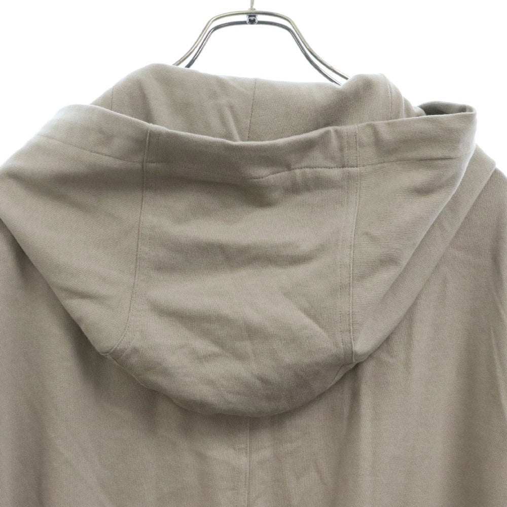 Rick Owens(リックオウエンス) 24SS RU01D3248BAEM6 0908 LIDO ロン刺繍 オーバーサイズ ジップアップパーカー ベージュ
