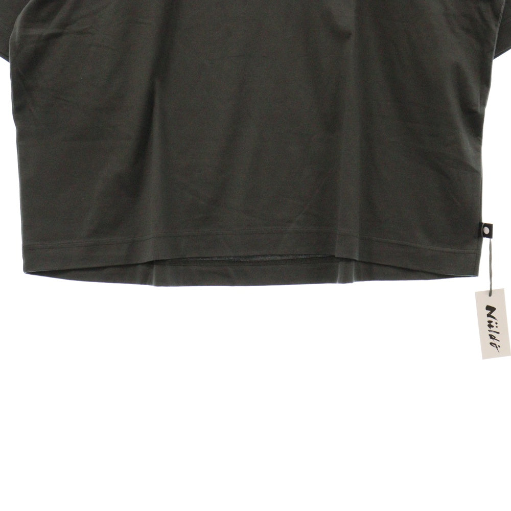 Nuldo(ニュルド) 24SS BOX LOGO COTTON T-SHIRT ボックスロゴ コットンクルーネック半袖Tシャツ グレー