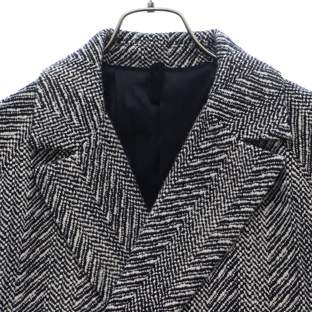 PONTETORTO(ポンテトルト) 19AW Knit Blouson Jacket ニットブルゾンジャケット ブラック/ホワイト 9562-4901