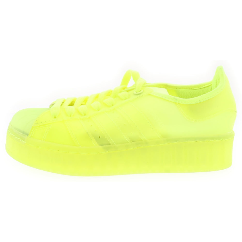 adidas(アディダス) Women's SUPERSTAR JELLY NEON ウィメンズ スーパースター ジェル ネオンローカットスニーカー イエロー US5/22cm FX2987