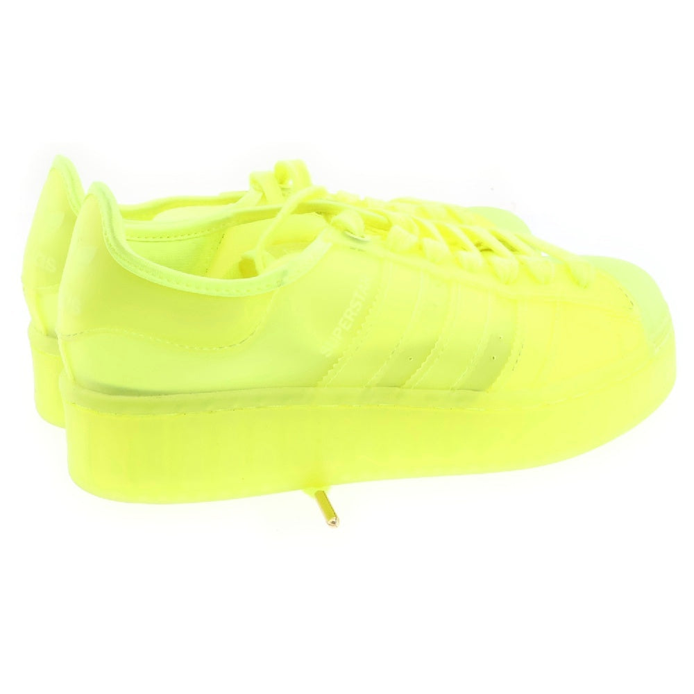 adidas(アディダス) Women's SUPERSTAR JELLY NEON ウィメンズ スーパースター ジェル ネオンローカットスニーカー イエロー US5/22cm FX2987