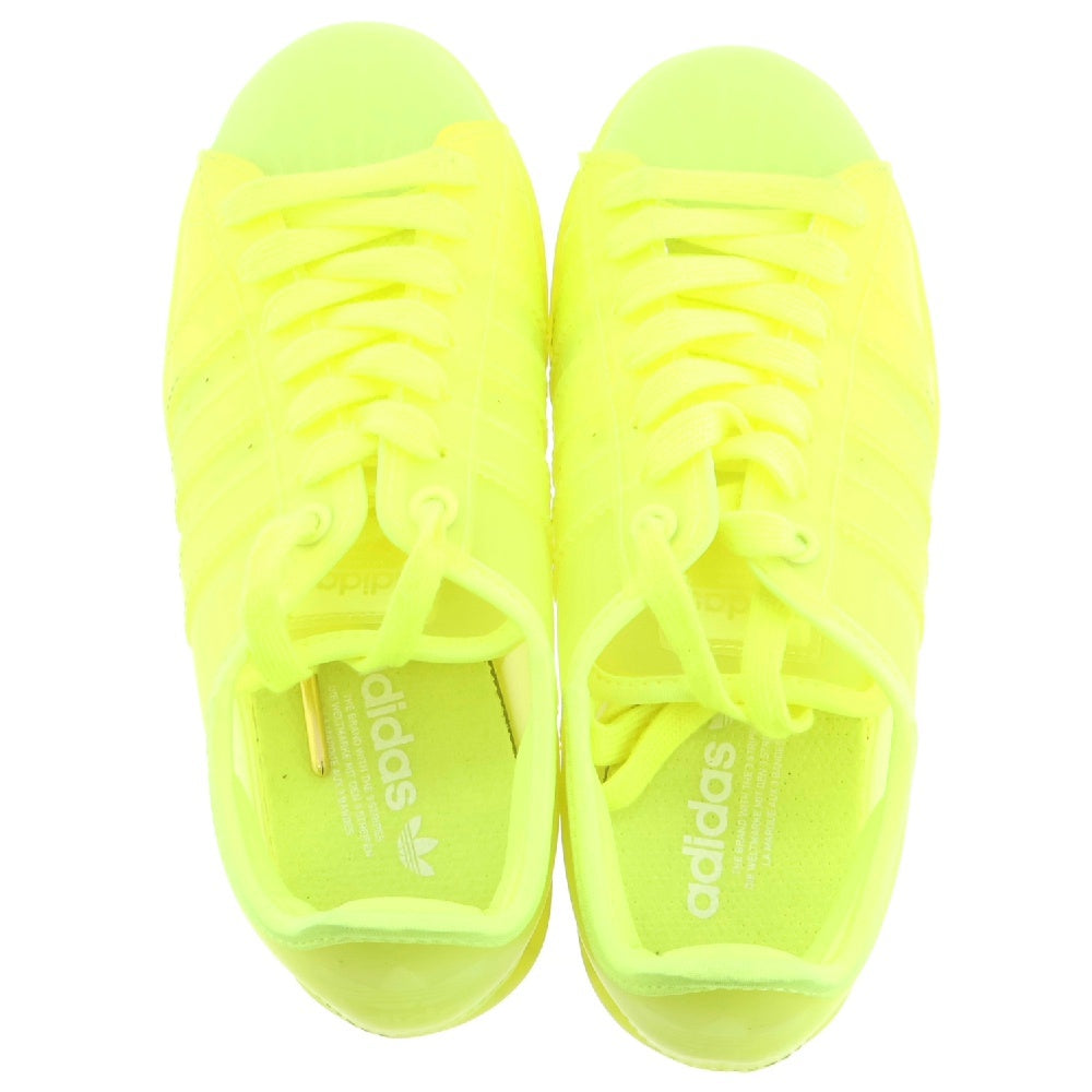adidas(アディダス) Women's SUPERSTAR JELLY NEON ウィメンズ スーパースター ジェル ネオンローカットスニーカー イエロー US5/22cm FX2987