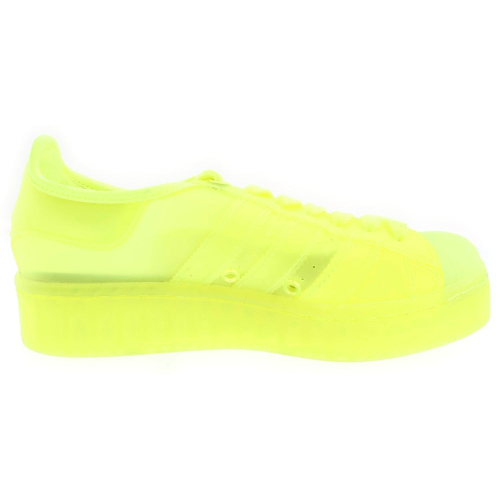 adidas(アディダス) Women's SUPERSTAR JELLY NEON ウィメンズ スーパースター ジェル ネオンローカットスニーカー イエロー US5/22cm FX2987