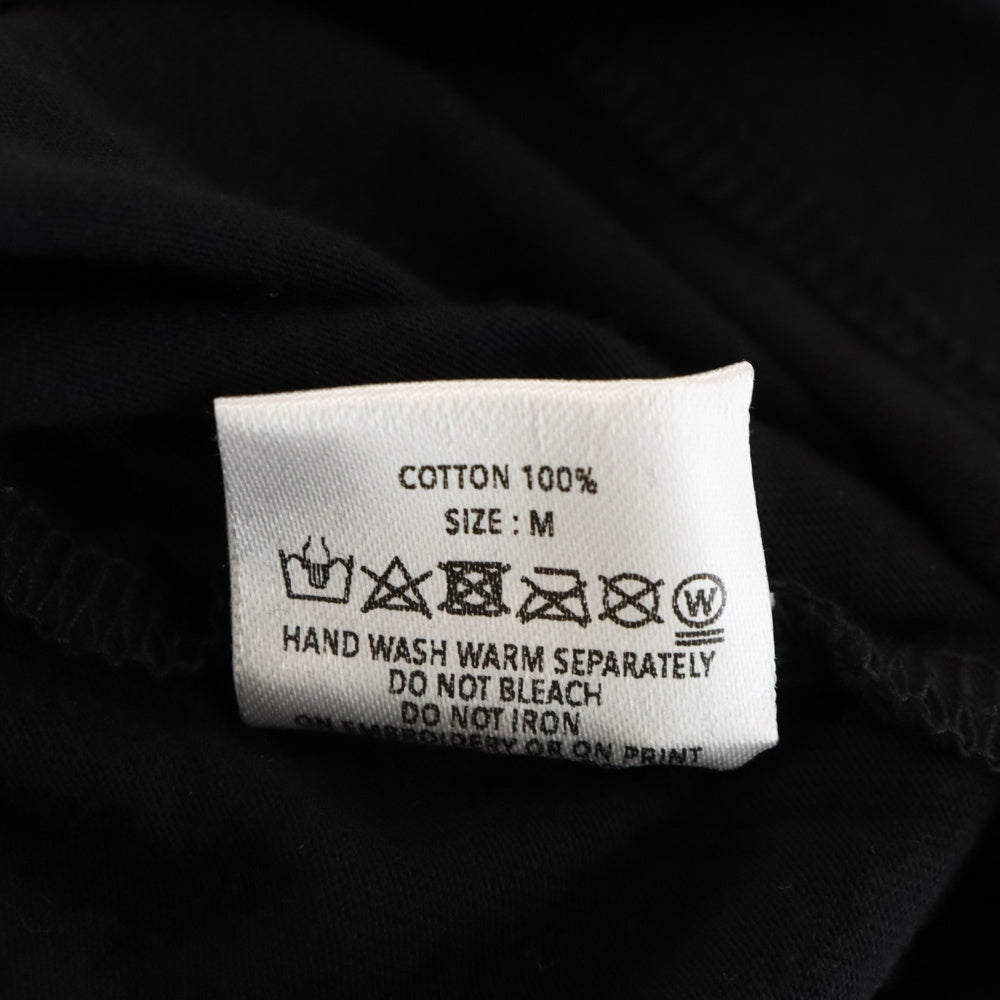 GOD SELECTION XXX(ゴッドセレクショントリプルエックス) シンプルロゴプリント半袖Tシャツ ブラック