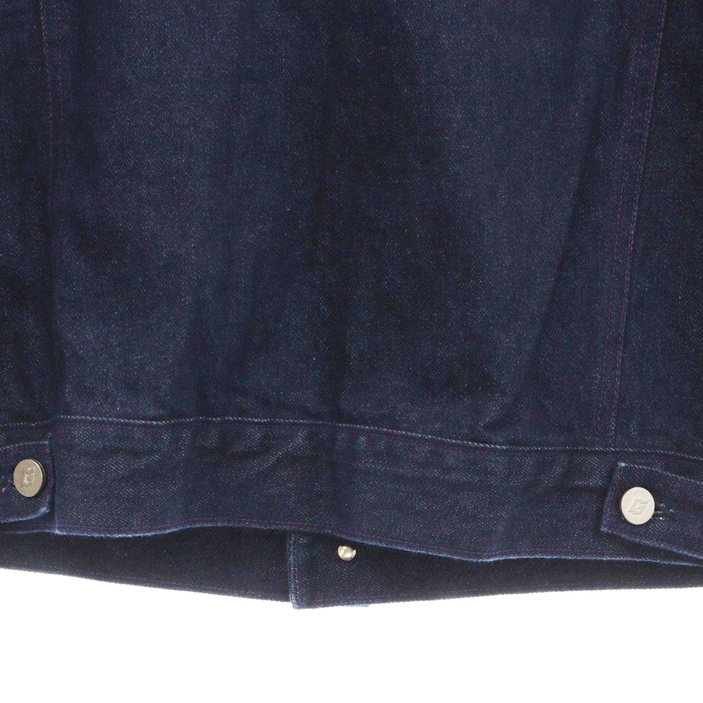 GRAFFITIONMIND(グラフィティオンマインド) EMBROIDERED DENIM JACKET エンブロイダリー デニムジャケット ネイビー