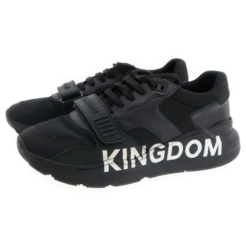 BURBERRY(バーバリー) Kingdom キングダム ダッド サイドロゴローカットスニーカー 8019972 ブラック