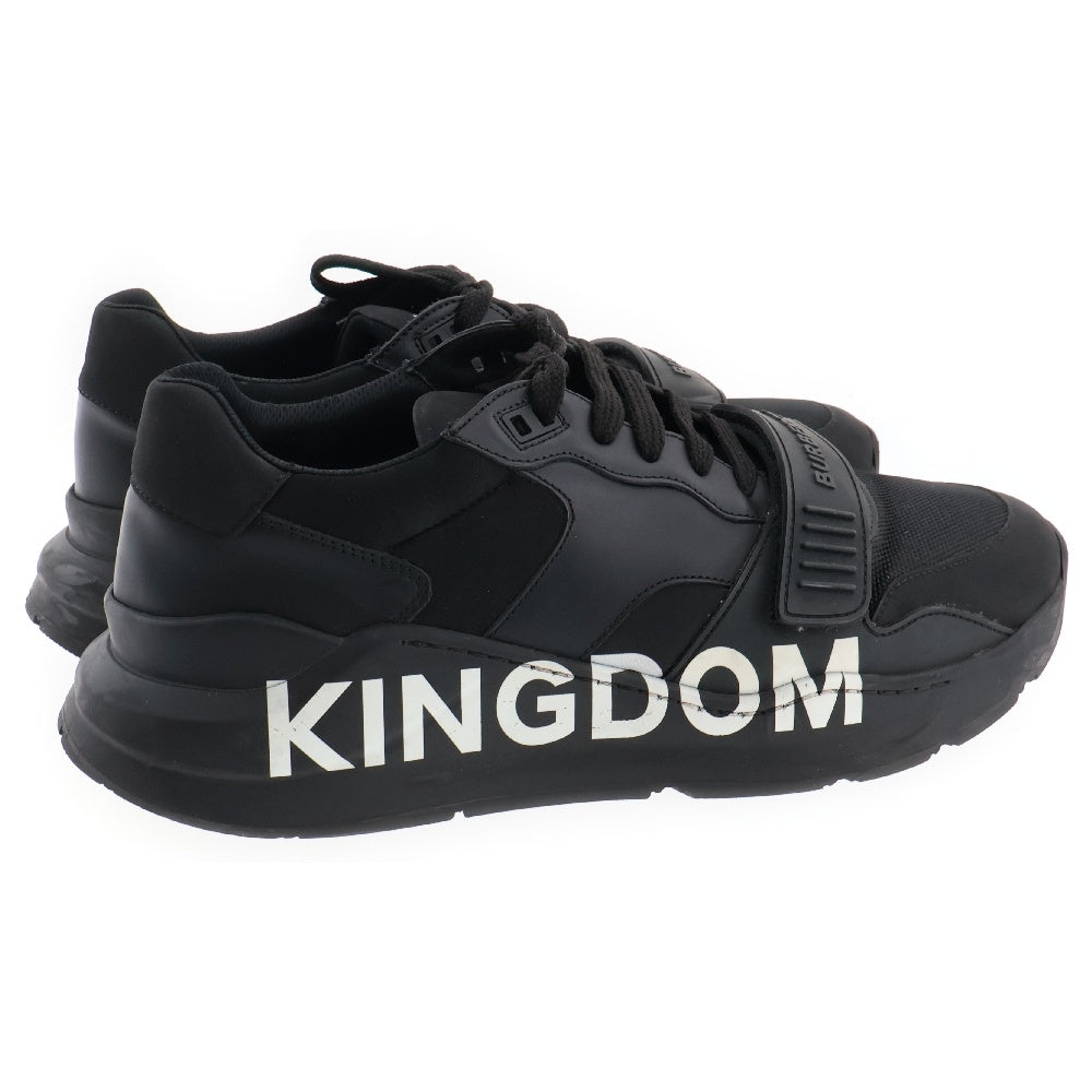 BURBERRY(バーバリー) Kingdom キングダム ダッド サイドロゴローカットスニーカー 8019972 ブラック
