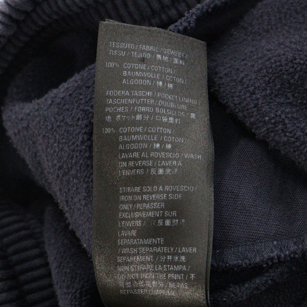 BALENCIAGA(バレンシアガ) NEW YORK LOGO SWEAT SHORT ニューヨークロゴプリント スウェットショーツ ハーフショートパンツ ネイビー 676137 TLVM3