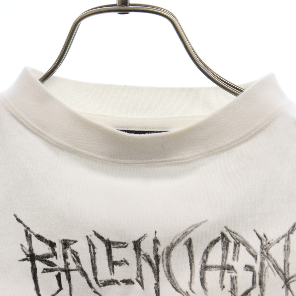 BALENCIAGA(バレンシアガ) 24SS DIY METAL L/S T-SHIR 699191 TPVO2 ディーアイワイ メタルロゴ 長袖カットソー ホワイト