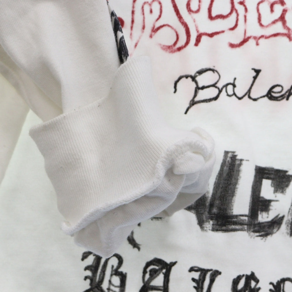 BALENCIAGA(バレンシアガ) 24SS DIY METAL L/S T-SHIR 699191 TPVO2 ディーアイワイ メタルロゴ 長袖カットソー ホワイト