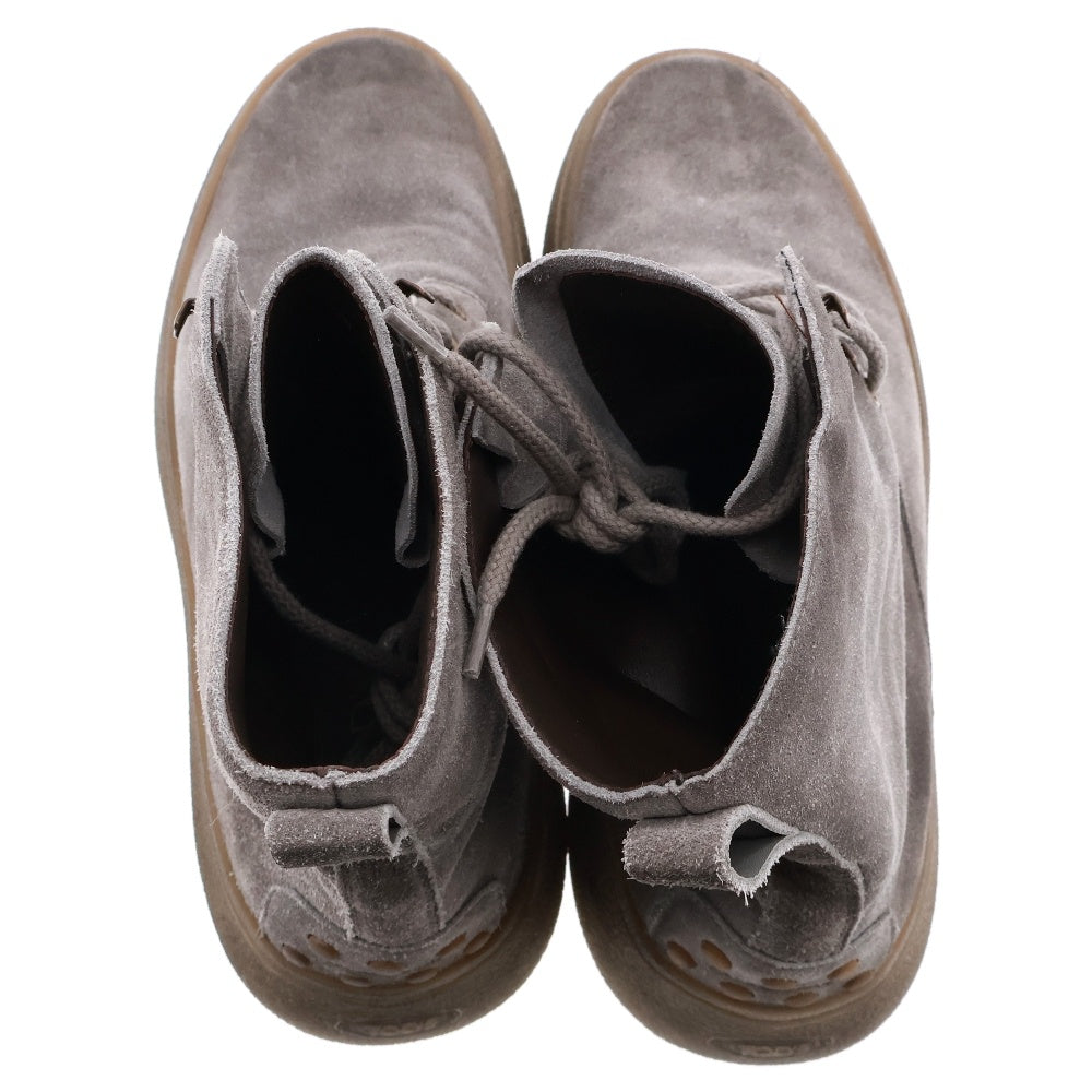 TOD'S(トッズ) Gommino スエード ハイカット ブーツ グレー 26.0cm