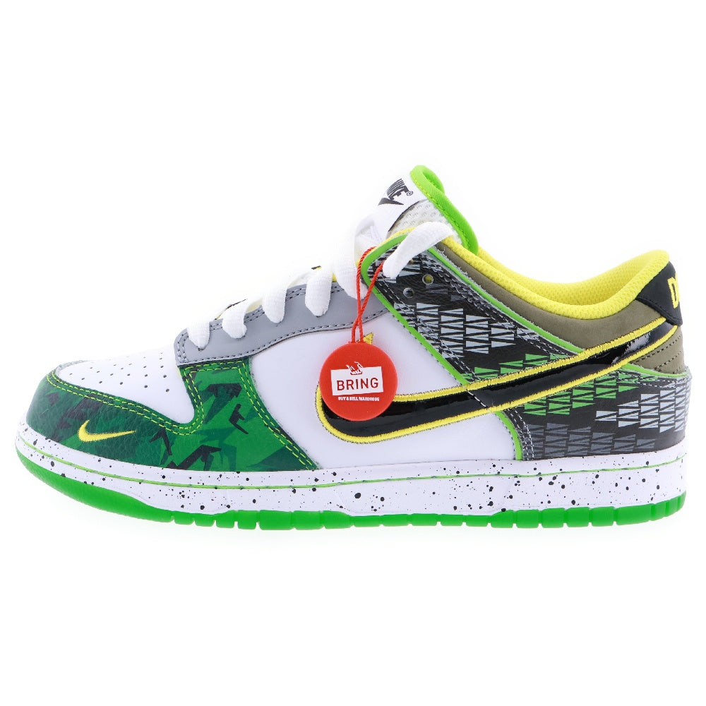 NIKE(ナイキ) DUNK LOW What The Ducks Away HV1454-100 ダンクロー ワット ザ ダックスアウェー ローカットスニーカー グリーン/イエロー US8.5/26.5cm