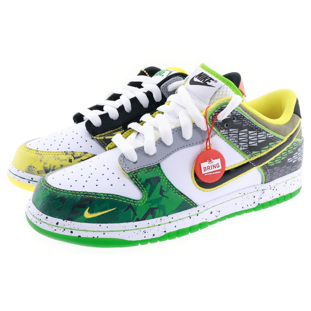 NIKE(ナイキ) DUNK LOW What The Ducks Away HV1454-100 ダンクロー ワット ザ ダックスアウェー ローカットスニーカー グリーン/イエロー US8.5/26.5cm