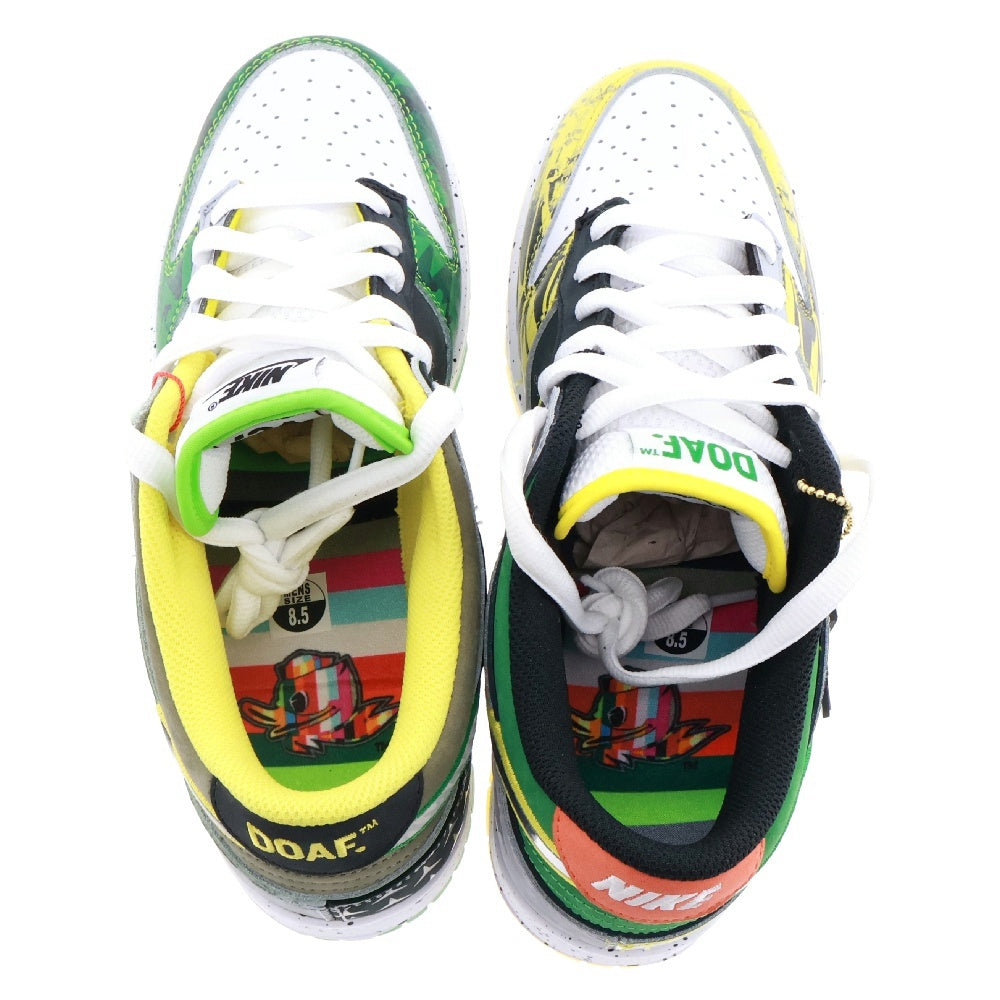 NIKE(ナイキ) DUNK LOW What The Ducks Away HV1454-100 ダンクロー ワット ザ ダックスアウェー ローカットスニーカー グリーン/イエロー US8.5/26.5cm
