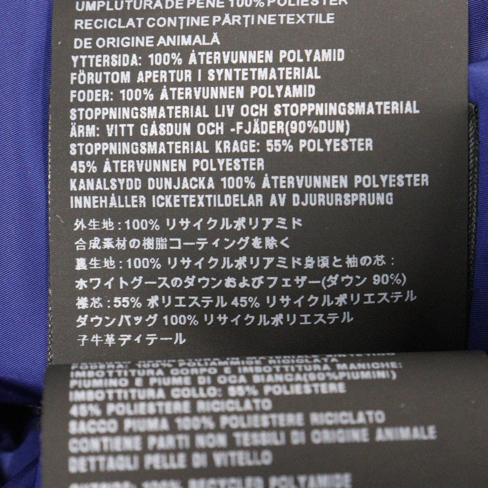 PRADA(プラダ) RE-NYLON トライアングルロゴプレート ダウンジャケット ブルー 29X042 S222 1WQ8