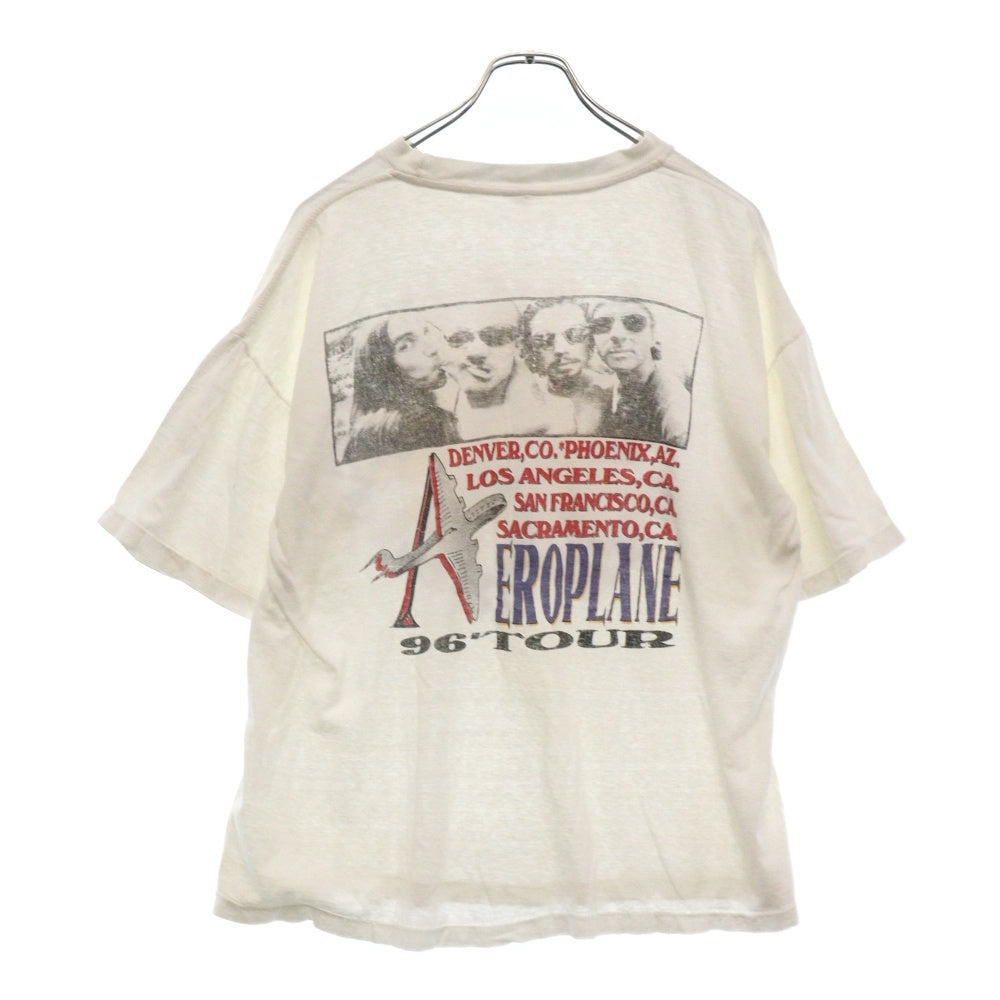 VINTAGE(ヴィンテージ) 90s RED HOT CHILI PEPPERS EROPLANE 96 TOUR TEE レッドホットチリペッパーズ 両面プリント半袖Tシャツ カットソー ホワイト