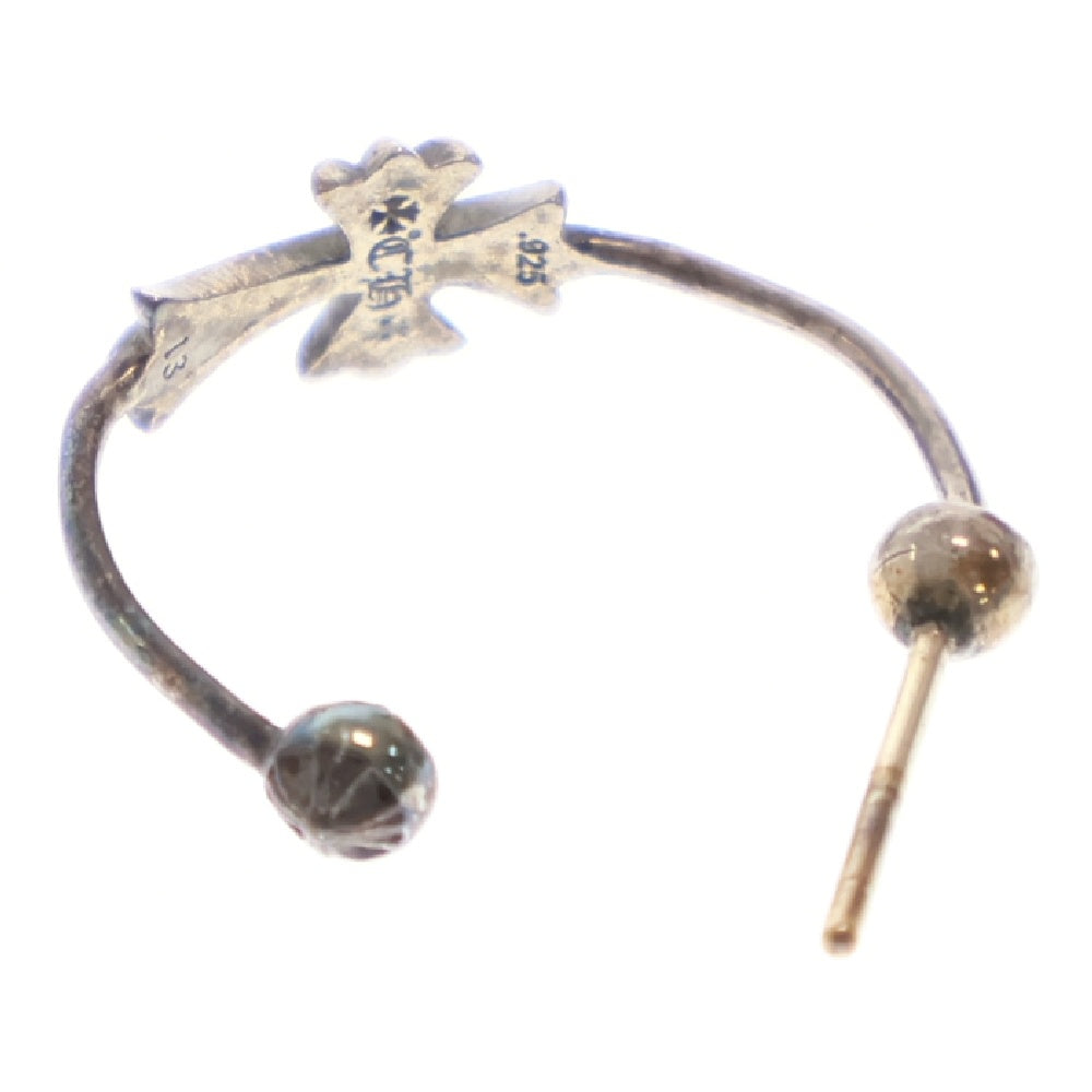 CHROME HEARTS(クロムハーツ) SKINNY BBYFAT CROSS スキニーベイビーファットクロスフープピアス シルバー