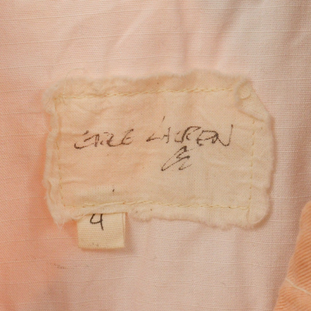 GREG LAUREN(グレッグローレン) 22SS パッチワークヴィンテージ加工トラッカージャケット FM039 ピンク