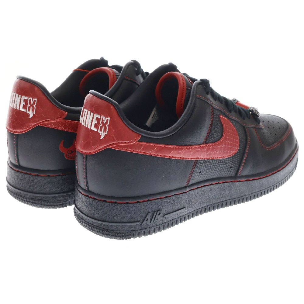 NIKE(ナイキ) ×RTFKT AIR FORCE 1 LOW DEMON エアフォース1 ロー デーモン ローカットスニーカー ブラック/レッド US10.5/28.5cm FQ3956-001