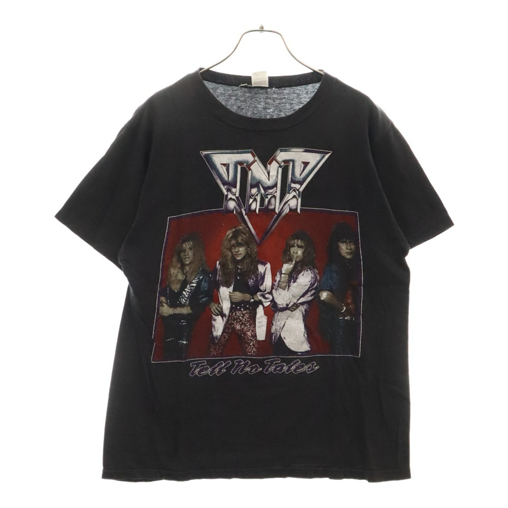 VINTAGE(ヴィンテージ) 80s TNT TELL NO TALES TOUR TEE ティーエヌティー 両面プリント Tシャツ 半袖 カットソー ブラック
