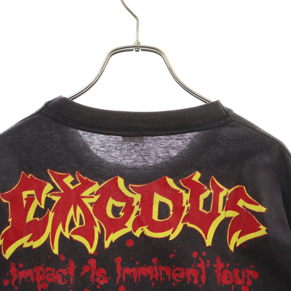 VINTAGE(ヴィンテージ) 90s EXODUS Only Death Decides TEE エクソダス 両面プリント Tシャツ 半袖 カットソー ブラック