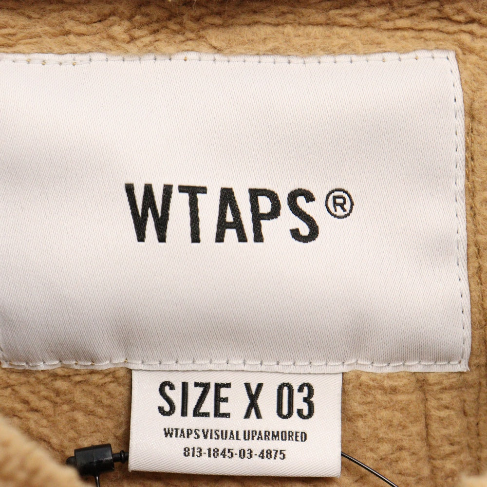 WTAPS(ダブルタップス) RAGS HOODED 211ATDT-CSM39 アシンメトリー ドッキング プルオーバーパーカーフーディー ベージュ