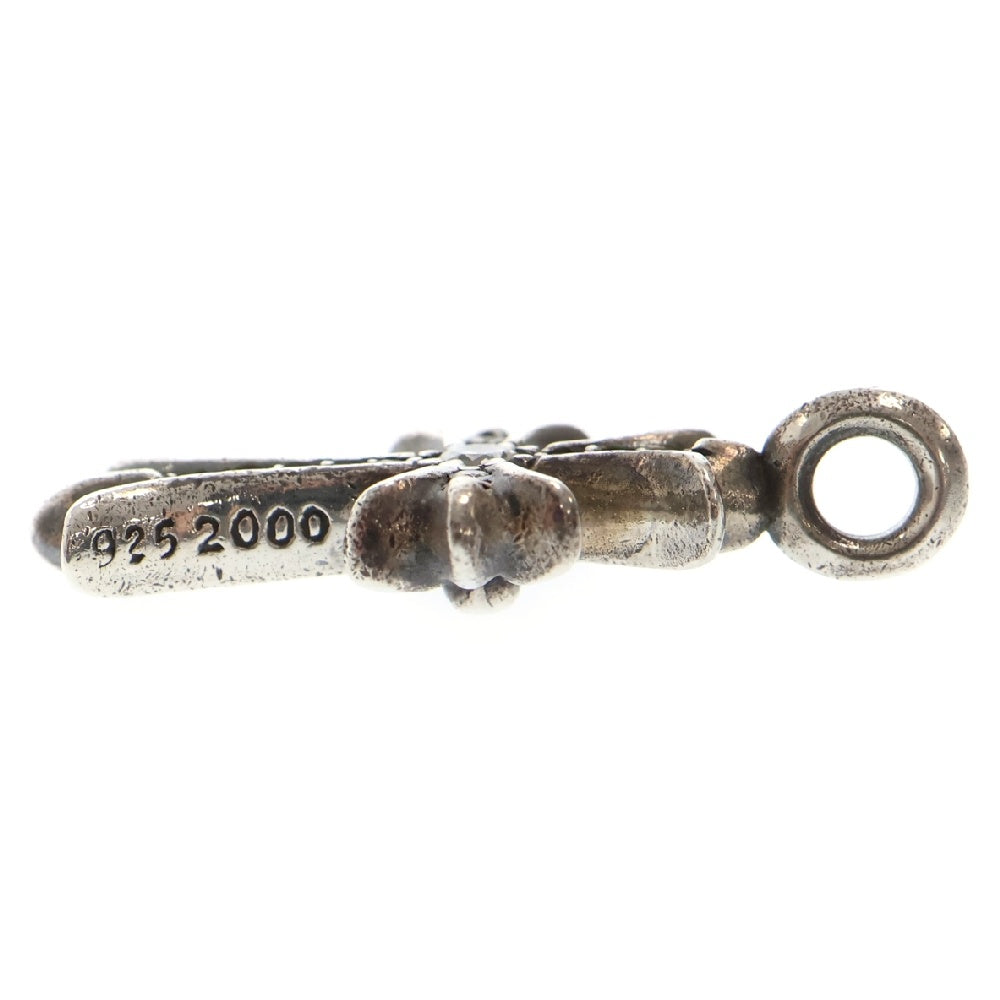 CHROME HEARTS(クロムハーツ) TNY CRSF P DMND タイニーファットクロス PAVEダイヤ ペンダント シルバーネックレストップ シルバー
