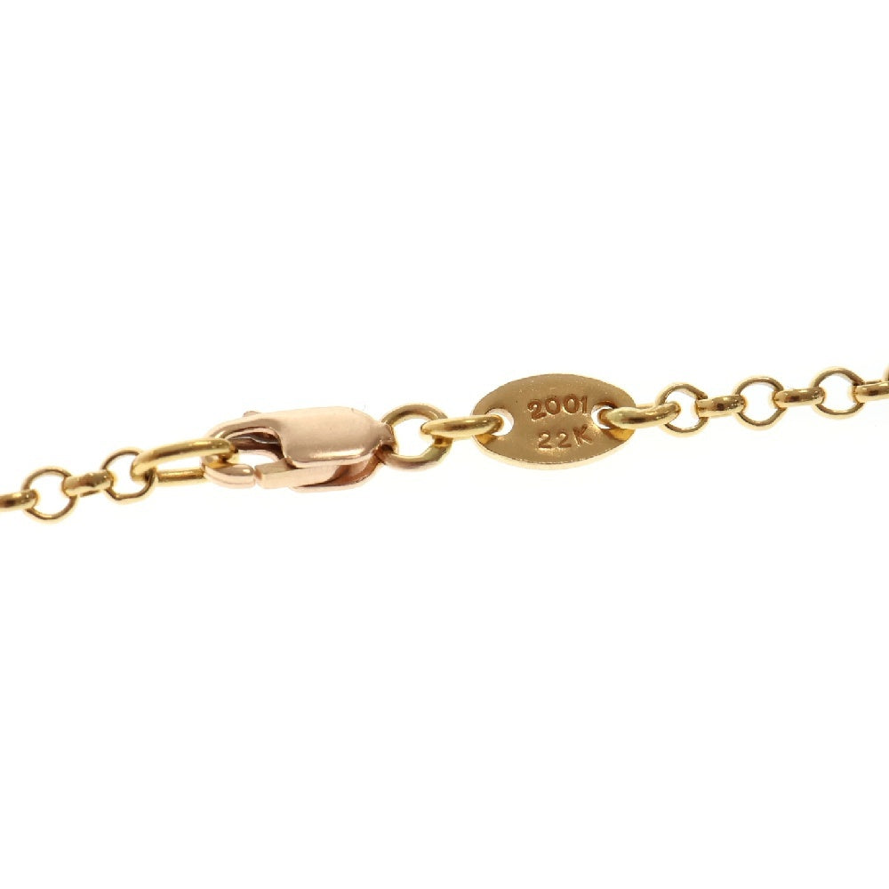 CHROME HEARTS(クロムハーツ) 22K NECKCHAIN R20 ロールチェーン20inch ゴールドネックレス