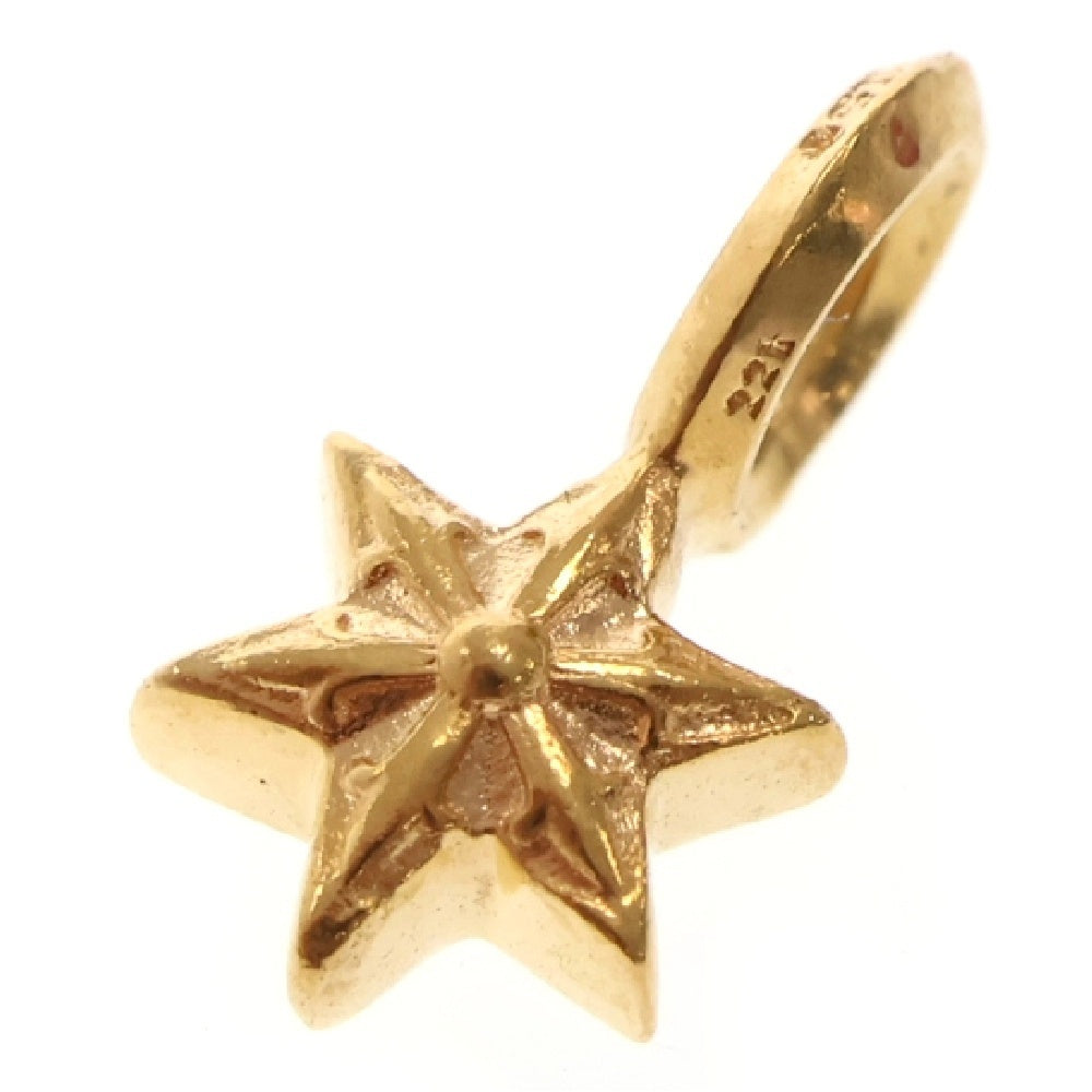 CHROME HEARTS(クロムハーツ) 22K STACK STAR V2 スタースタックチャーム ゴールドネックレストップ