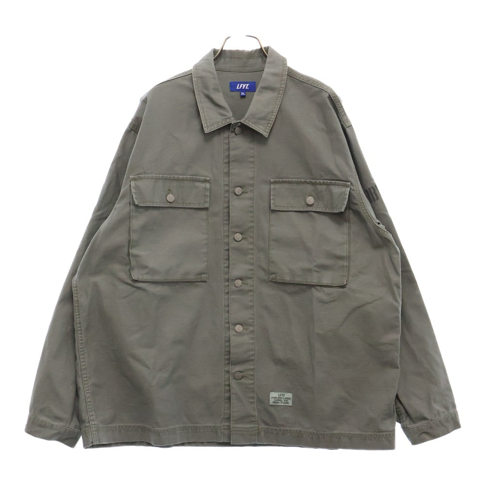 Lafayette(ラファイエット) MILITARY CODE FLIGHT UTILITY SHIRT ミリタリーフライト長袖シャツ LA210203 カーキ