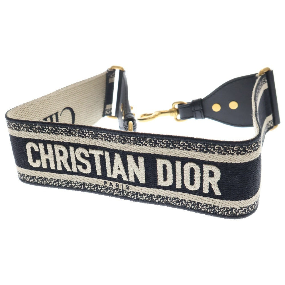 Christian Dior(クリスチャンディオール) エンブロイダリーショルダーストラップ S8540CBTE ネイビー/ベージュ