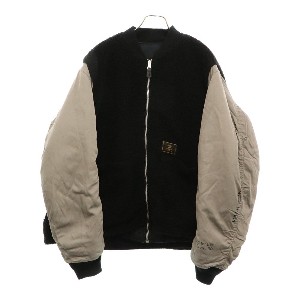 ROUGH AND RUGGED(ラフアンドラゲッド) SANDS MA-1 L-2B ボアリバーシブルフライトジャケット ブラック
