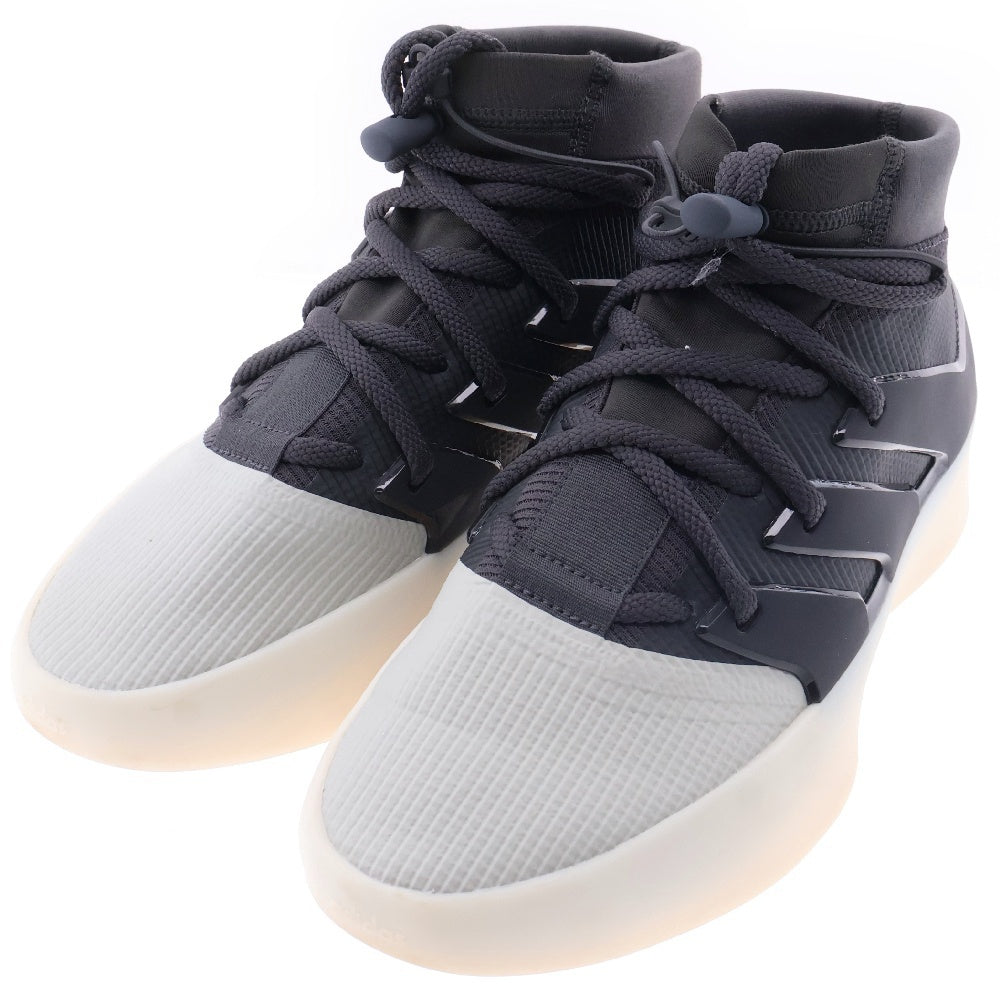 FEAR OF GOD(フィアオブゴッド) × adidas ATHLETICS 1 BASKETBALL IE6179 アスレチックス1バスケットボールスニーカー シューズ ブラック US9/27.0cm