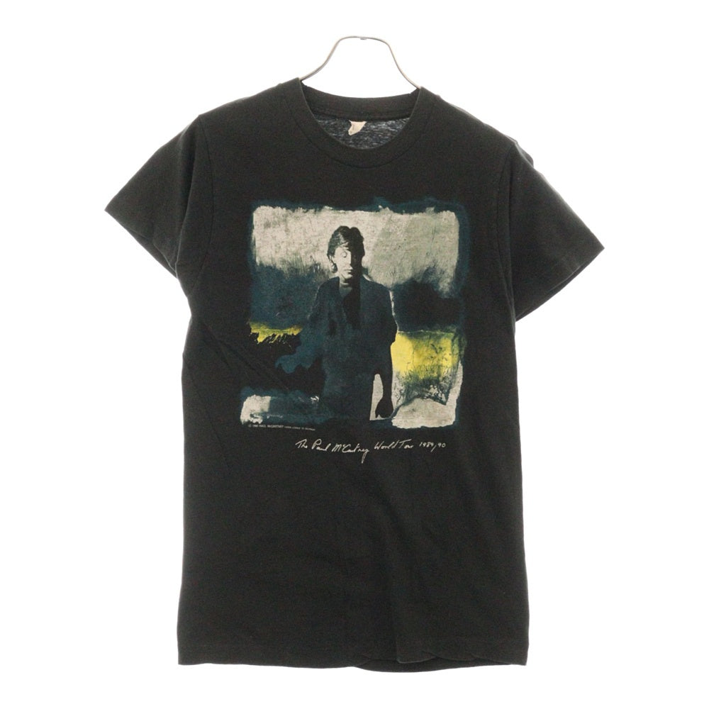VINTAGE(ヴィンテージ) 80-90s PAUL MCCARTNEY 1989-1990 WORLD TOUR T-SHIRT ヴィンテージ ポールマッカートニー ワールドツアープリント 半袖Tシャツ ブラック