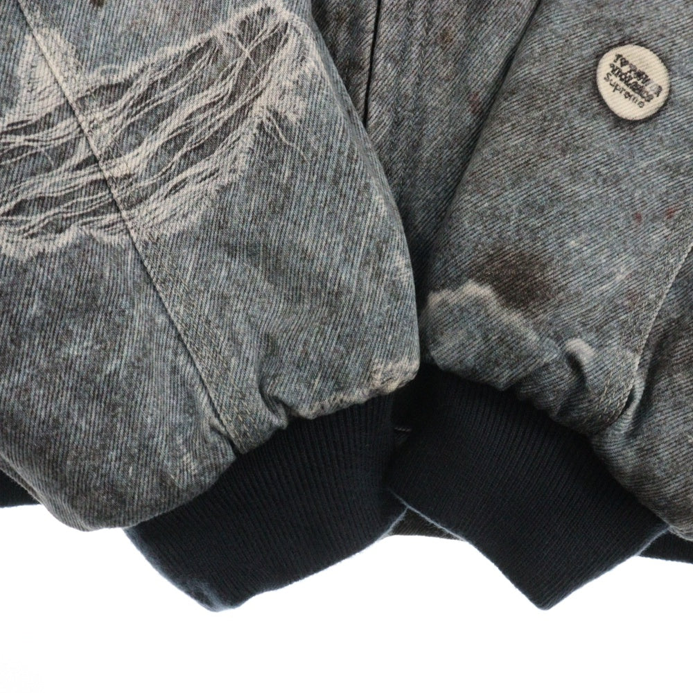 SUPREME(シュプリーム) 24AW HJR Trompe Loeil Hooded Work Jacket トロンプルイユ フーデッドワークジャケット ブルー