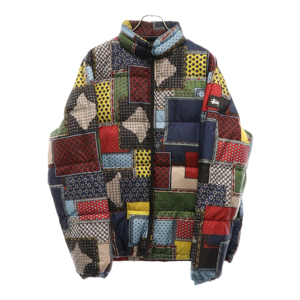 STUSSY(ステューシー) 19AW 転写プリントパファーダウンジャケット マルチカラー