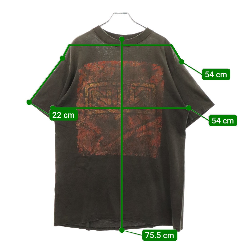 VINTAGE(ヴィンテージ) 90s VINTAGE NINE INCH NAILS CLOSER TOUR 94-95 ナインインチネイルズ クローザーツアー 両面プリント半袖Tシャツ カットソー ブラック