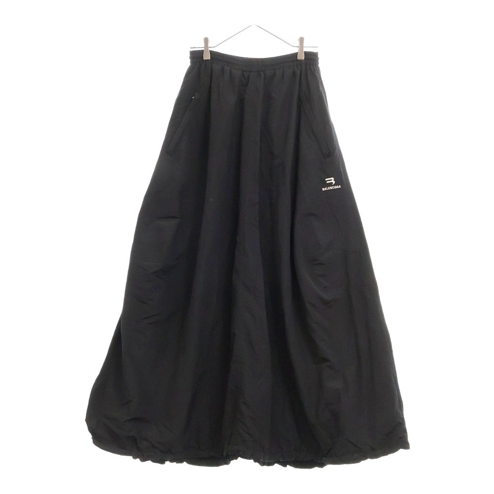 BALENCIAGA(バレンシアガ) 22AW SPORTY B XL MINIMAL TRACKSUIT スポーティーBロゴトラックスーツスカート 704356 TKO48 ブラック レディース